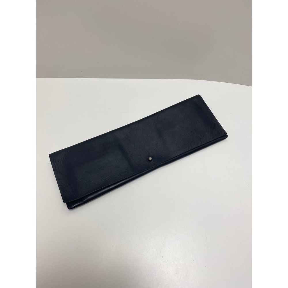 Rick Owens black leather clutch / card holder